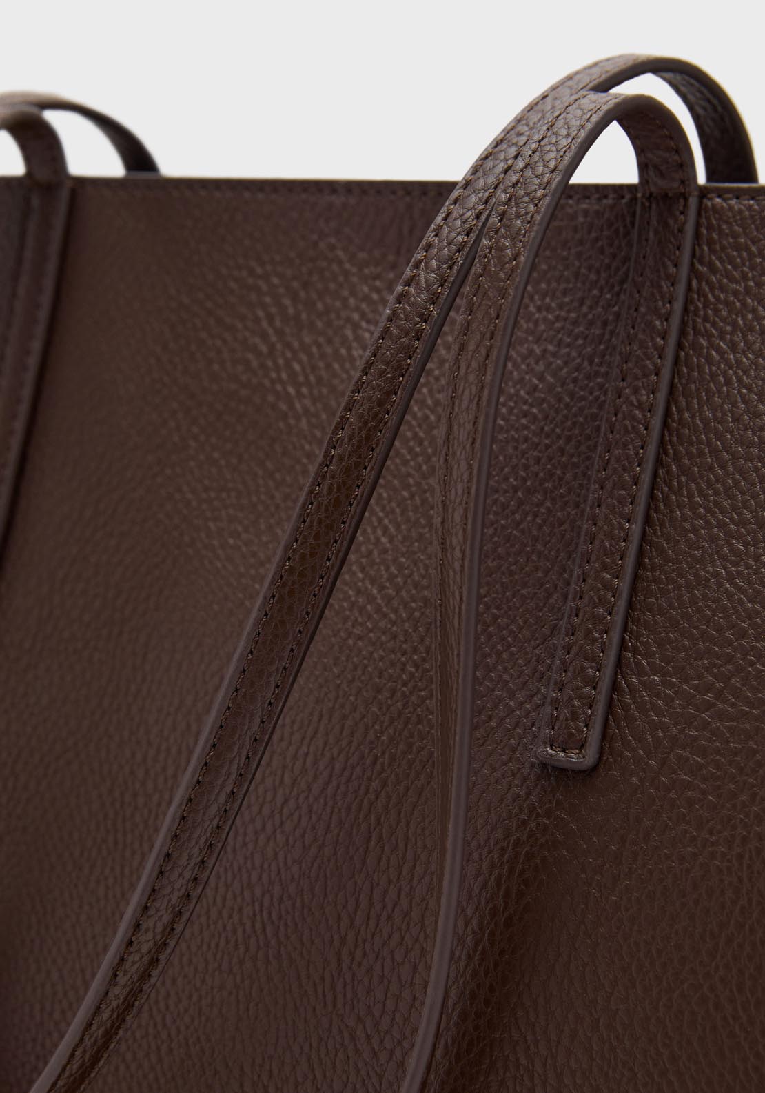 Mango Tote Bag Maribel - Dark Brown 4 Shaws Department Stores