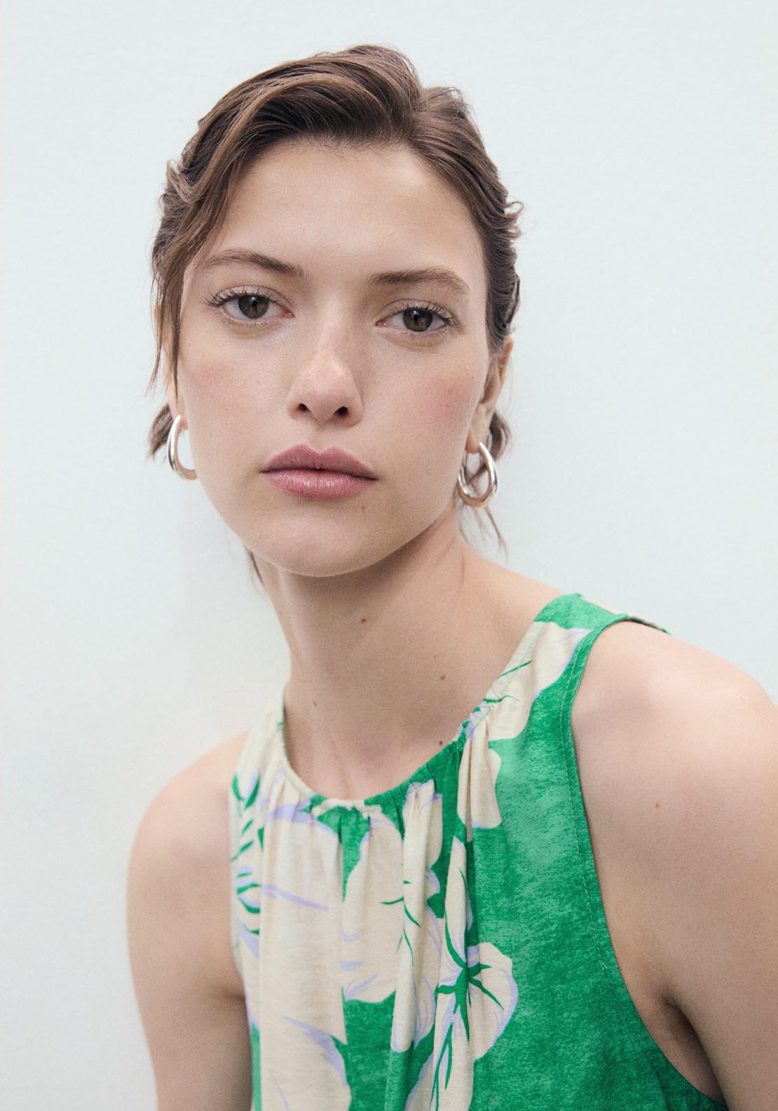 Mango Belt Printed Jumpsuit - Green 4 Shaws Department Stores