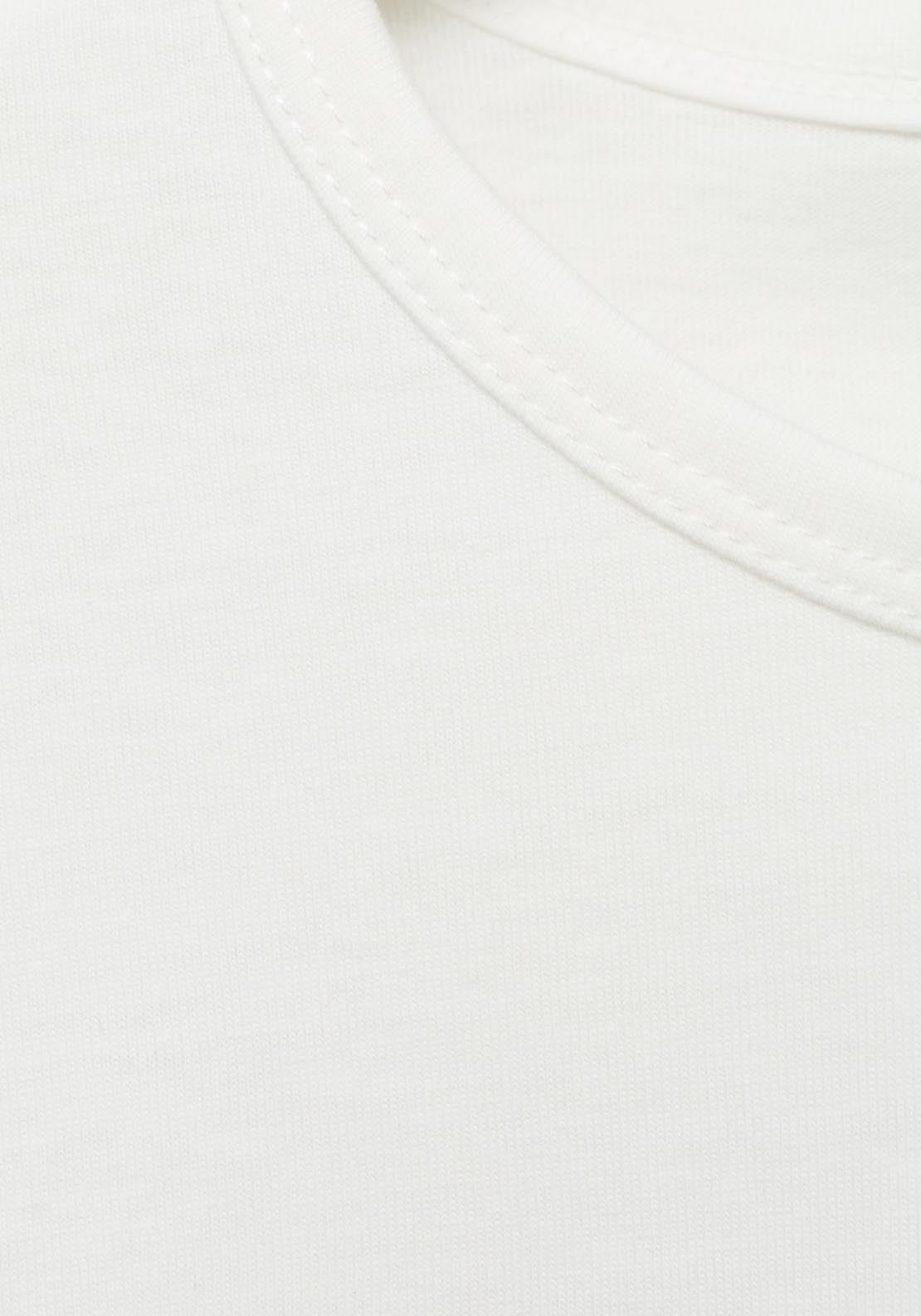 Mango Short Sleeve Printed T-Shirt - Light/pastel Green 3 Shaws Department Stores