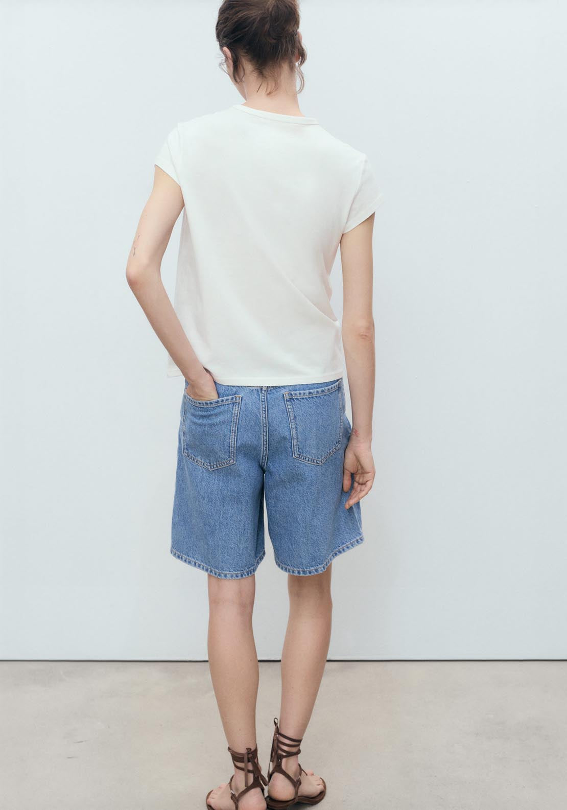 Mango Short Sleeve Printed T-Shirt - Red 2 Shaws Department Stores