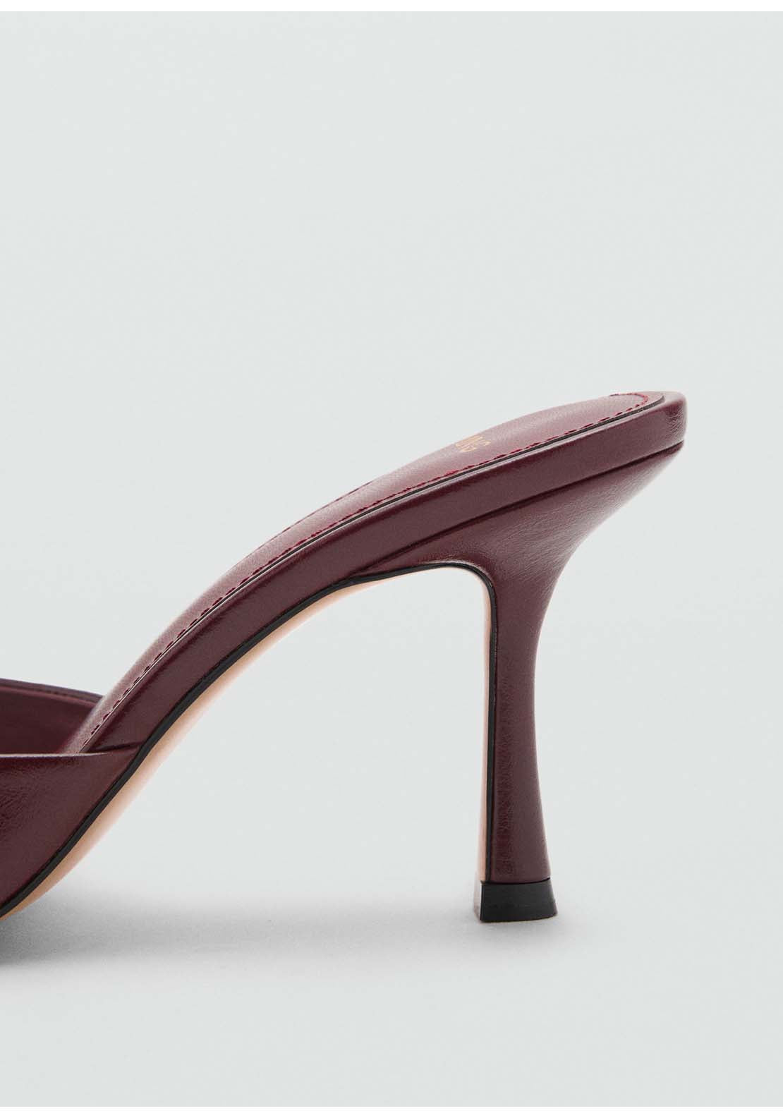 Mango Pointed Heel Sandals - Red 4 Shaws Department Stores