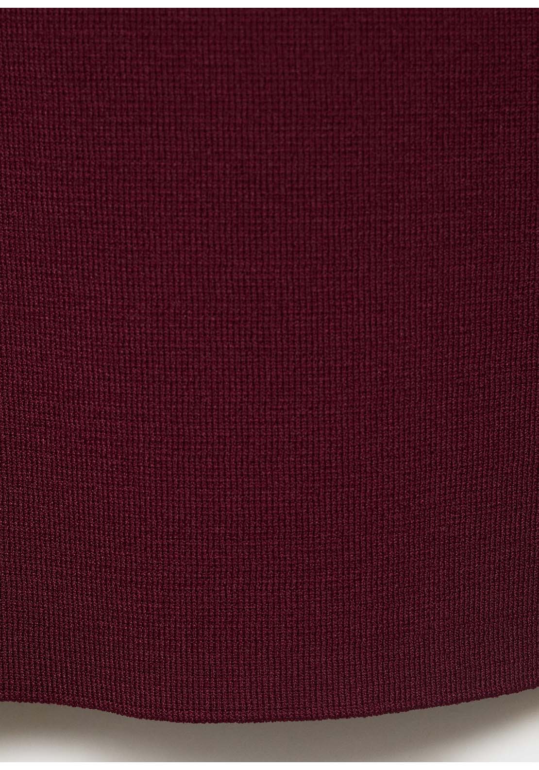 Fine Knit Gilet - Red