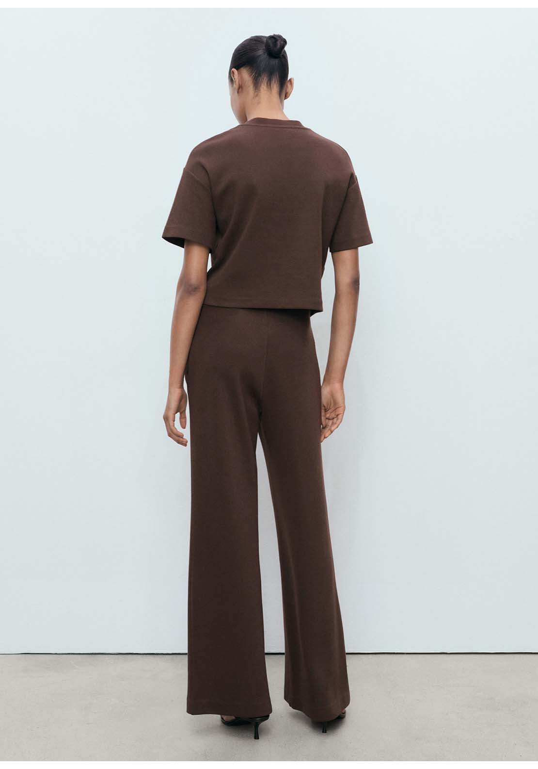 Mango Trousers Pico - Brown 2 Shaws Department Stores