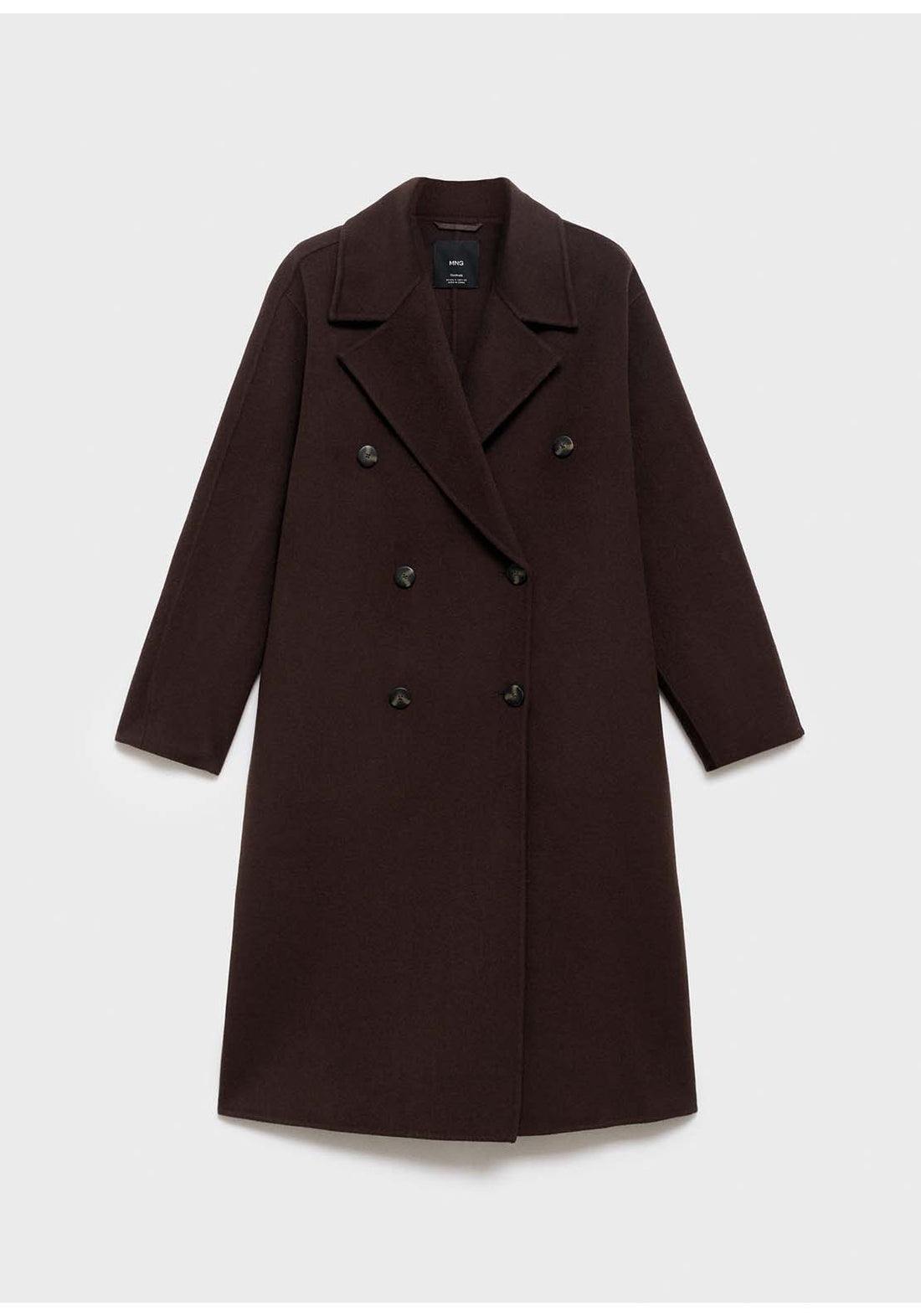 Handmade Oversized Wool Coat Chocolate Brown – Shaws