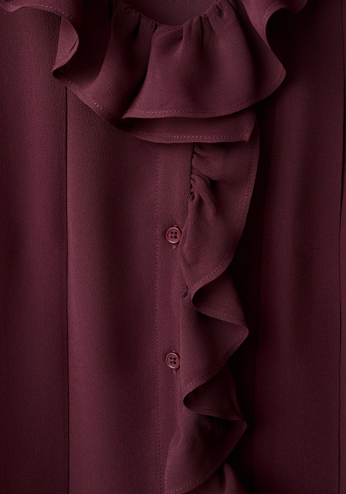 Mango Ruffled Blouse With Scarf - Red 4 Shaws Department Stores