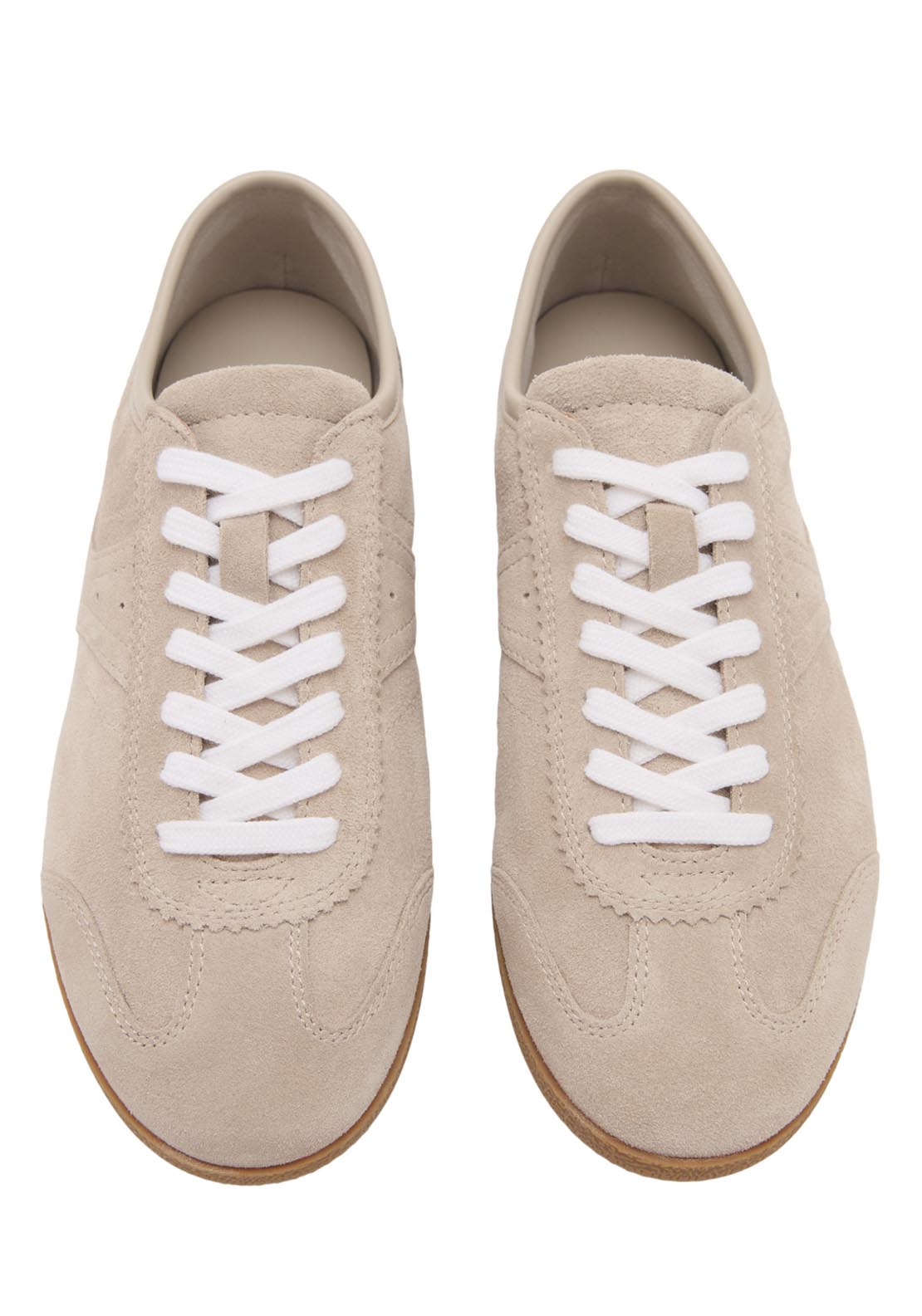 Mango Suede Trainers - Beige 4 Shaws Department Stores