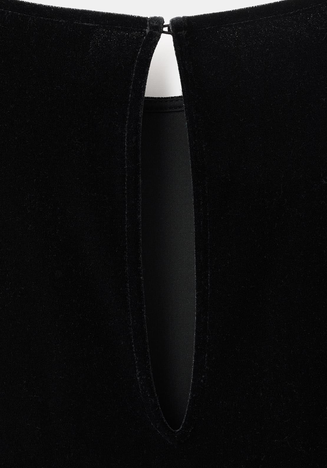 Mango Velvet Belt Jumpsuit - Black 9 Shaws Department Stores
