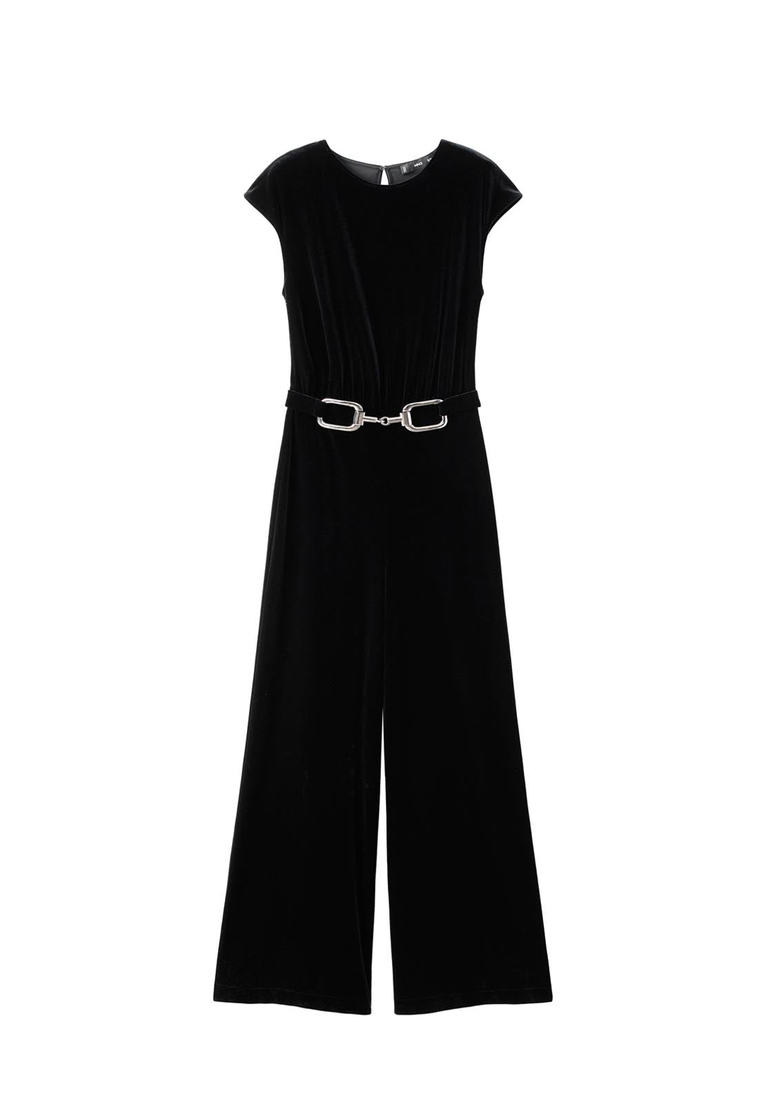 Mango Velvet Belt Jumpsuit - Black 10 Shaws Department Stores