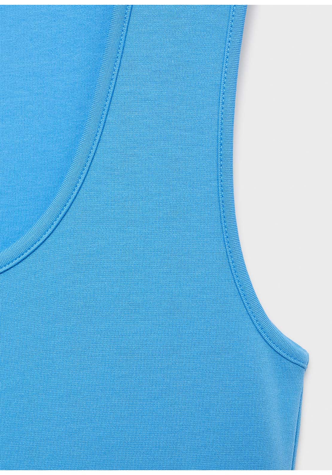 Fitted Midi Dress - Blue