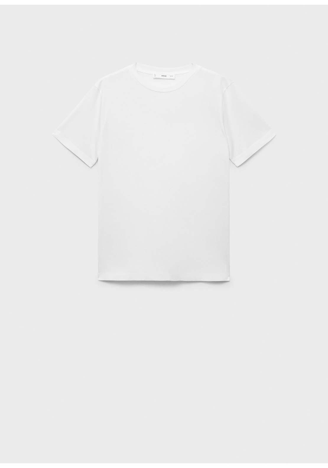 Cotton Short-Sleeved T-Shirt - White