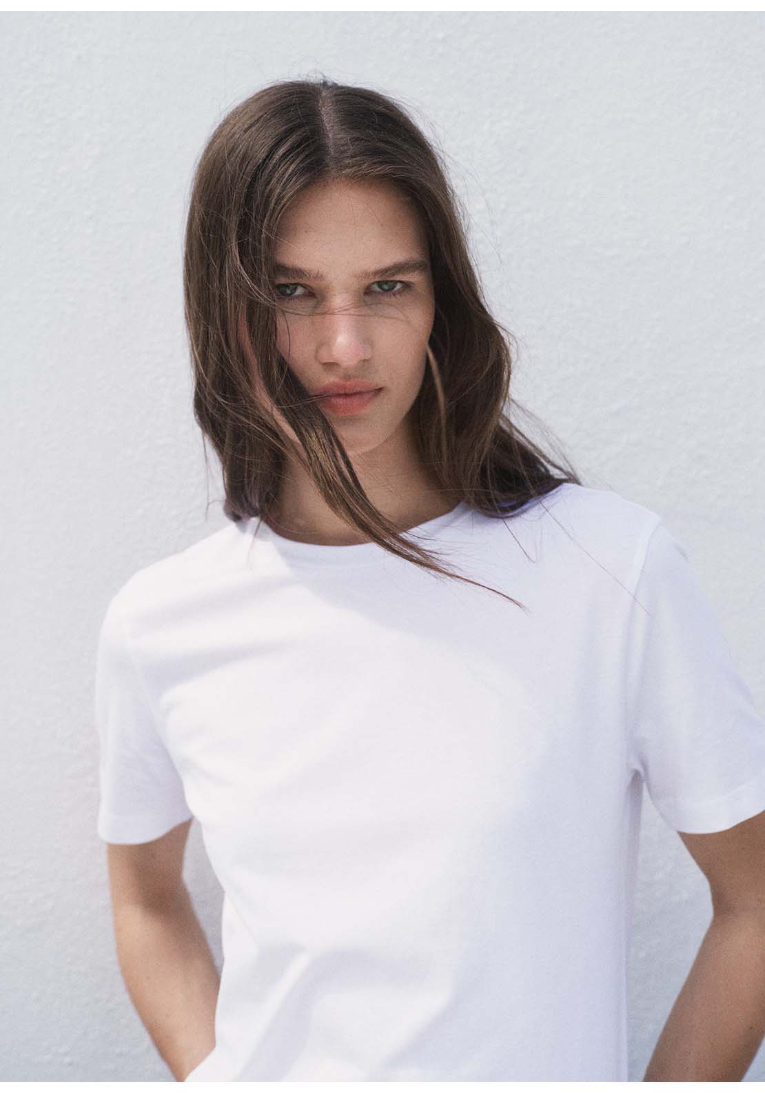 Cotton Short-Sleeved T-Shirt - White