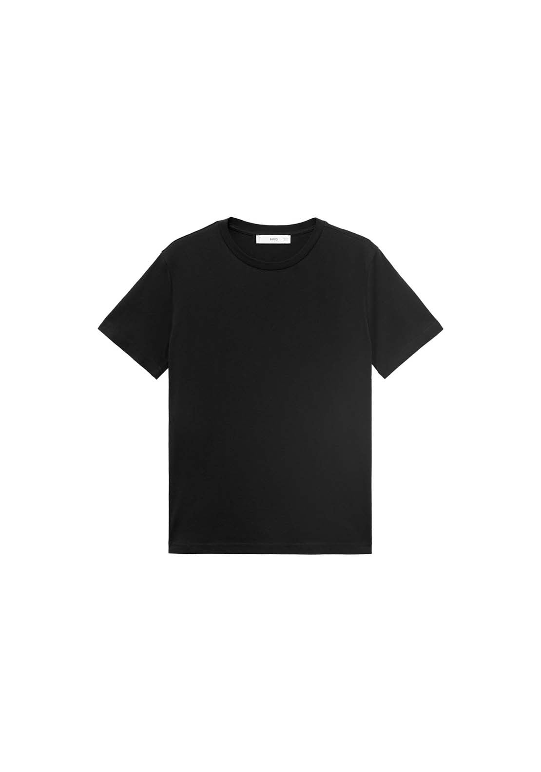 Cotton Short-Sleeved T-Shirt - Black