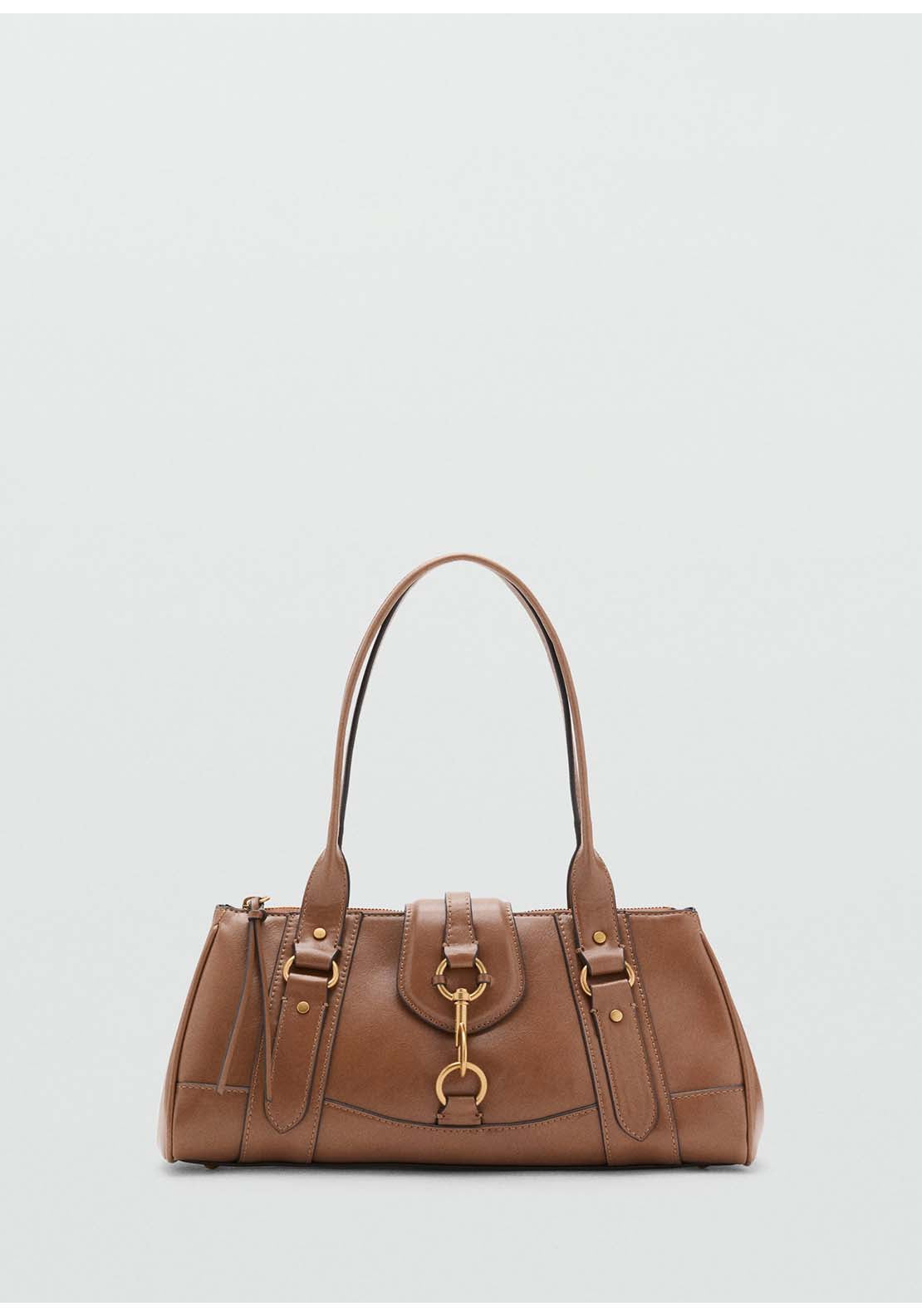 Mango Shoulder Bag Amazona - Brown 1 Shaws Department Stores