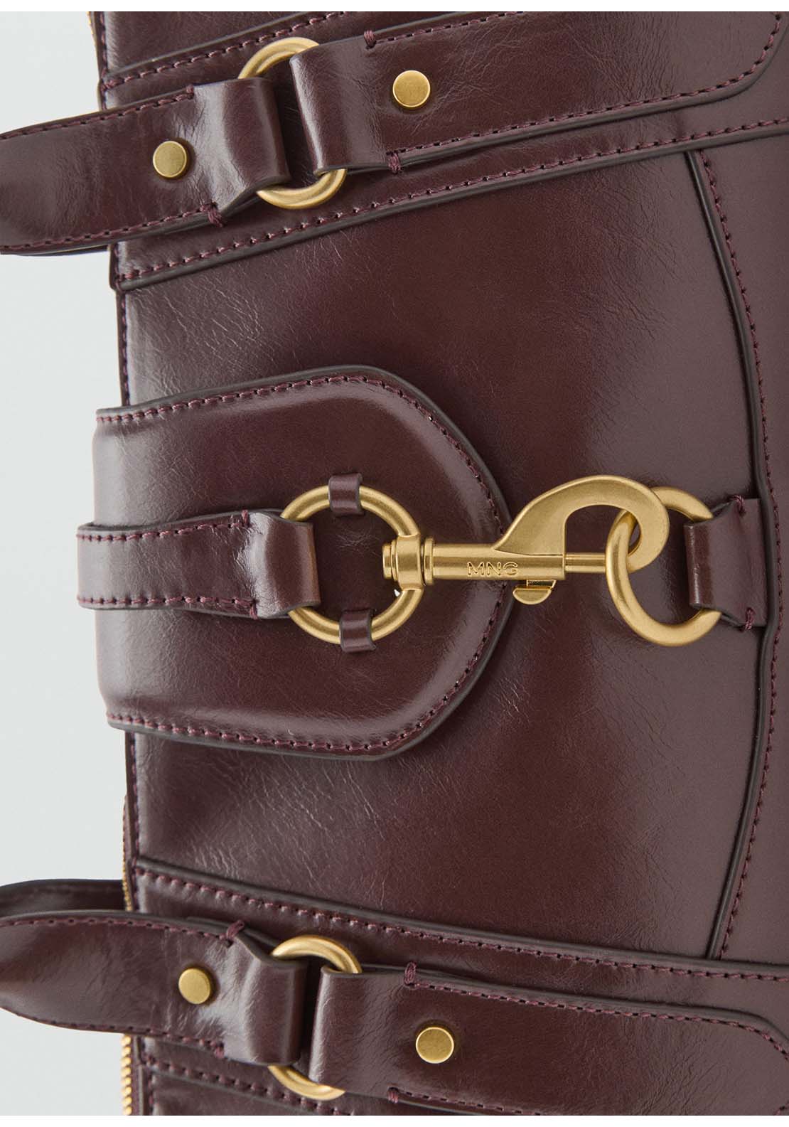 Mango Shoulder Bag Amazona - Brown 5 Shaws Department Stores
