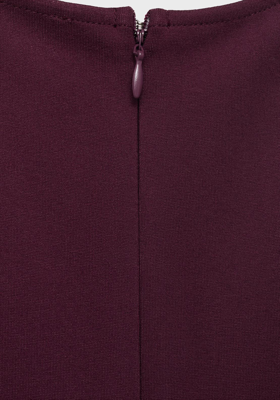 Mango Long Flared Dress - Red 6 Shaws Department Stores