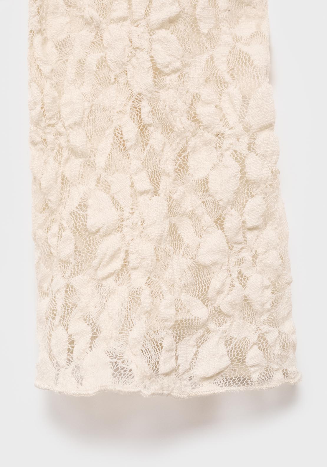 Mango Lace Blouse With Ruffles - Beige 6 Shaws Department Stores