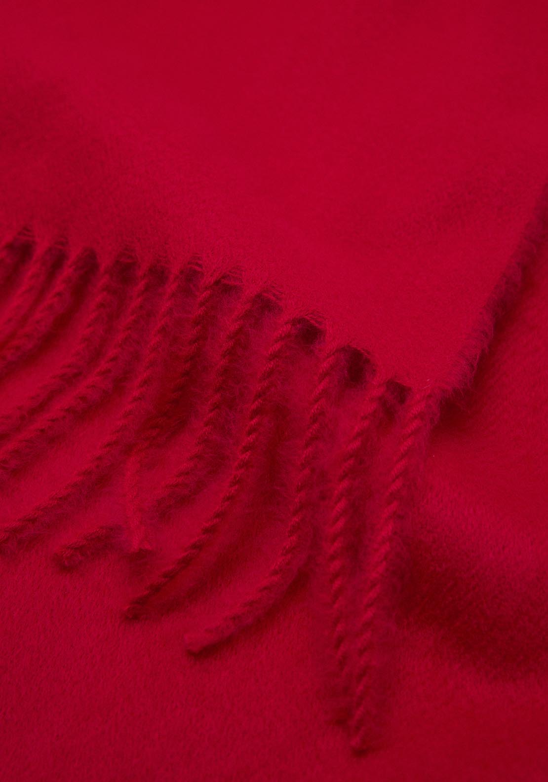 Mango Fringed Edge Scarf - Red 2 Shaws Department Stores