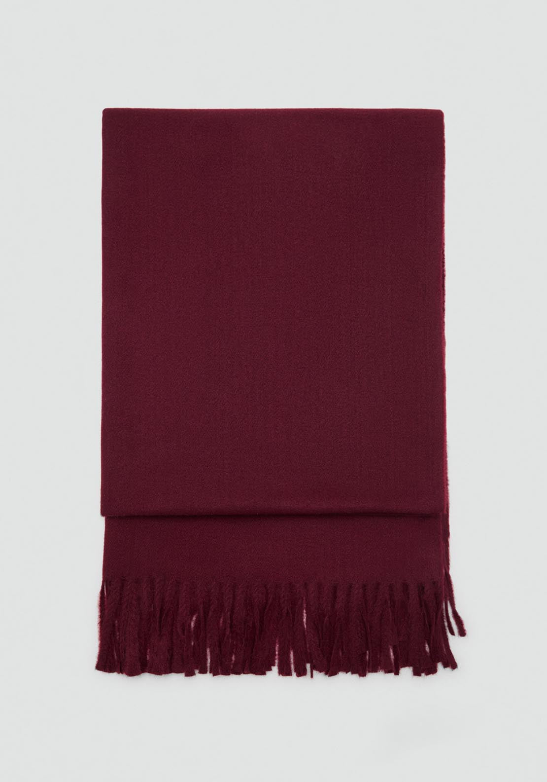 Mango Fringed Edge Scarf - Red 1 Shaws Department Stores