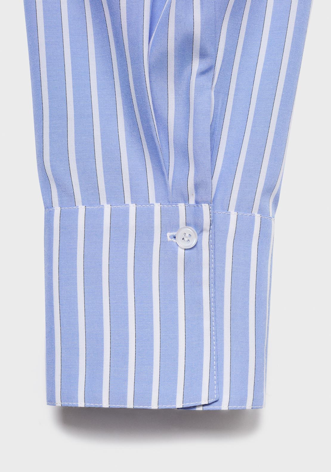 Mango Striped Blouse With Handkerchief - Blue 5 Shaws Department Stores