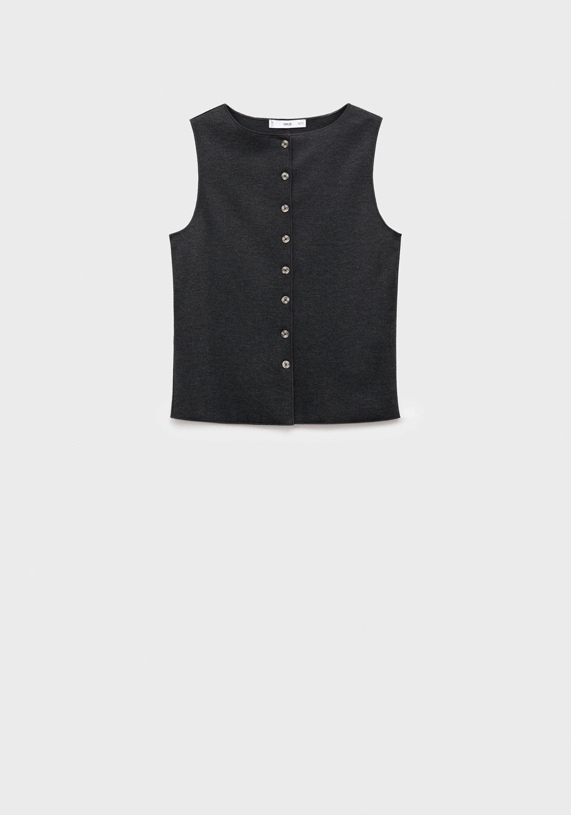 Buttoned Waistcoat - Grey