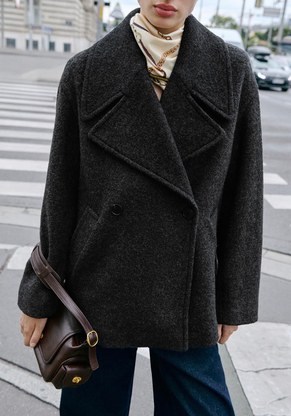 Mango Lowi Coat - Grey 1 Shaws Department Stores