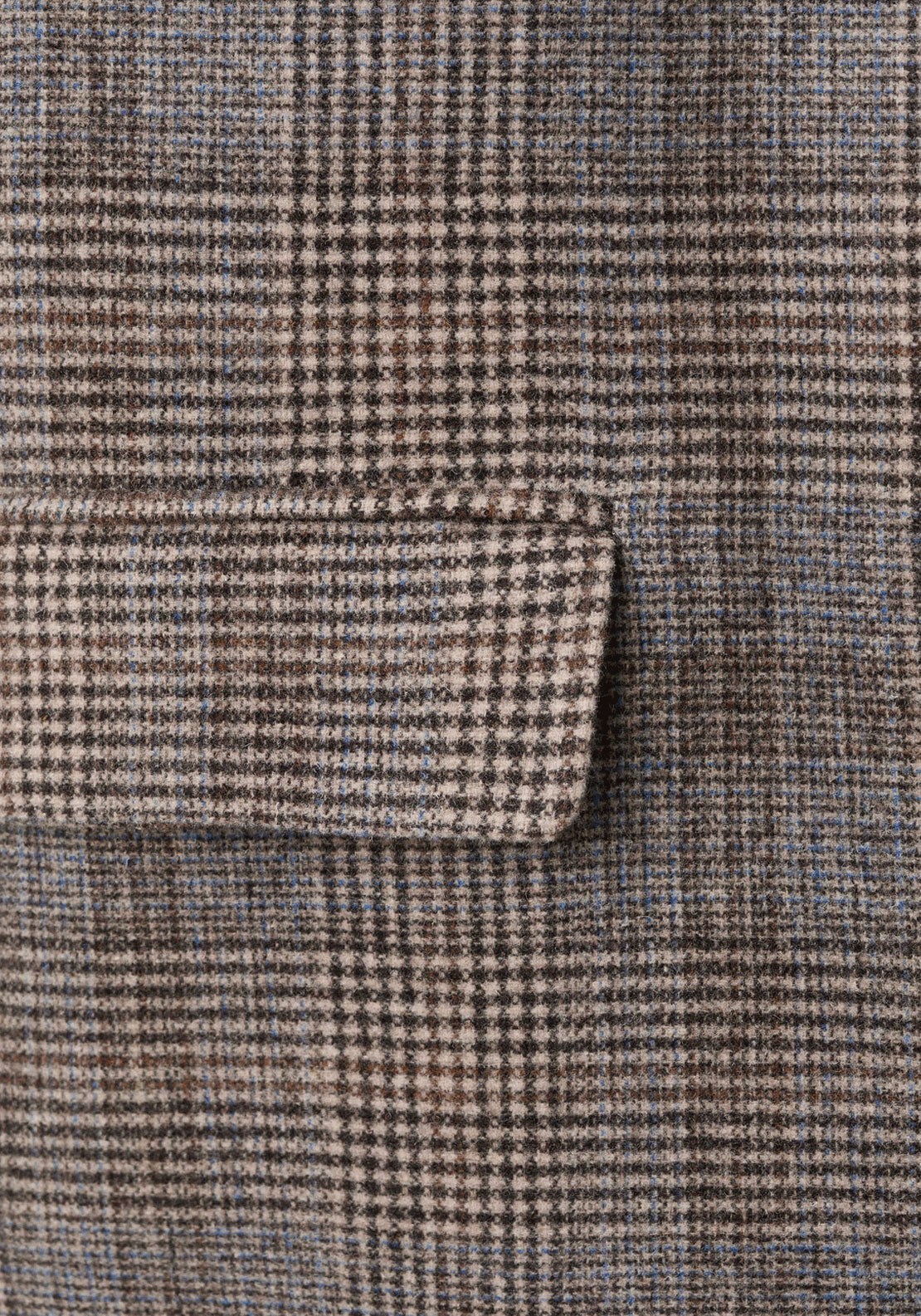Checked Blazer - Brown