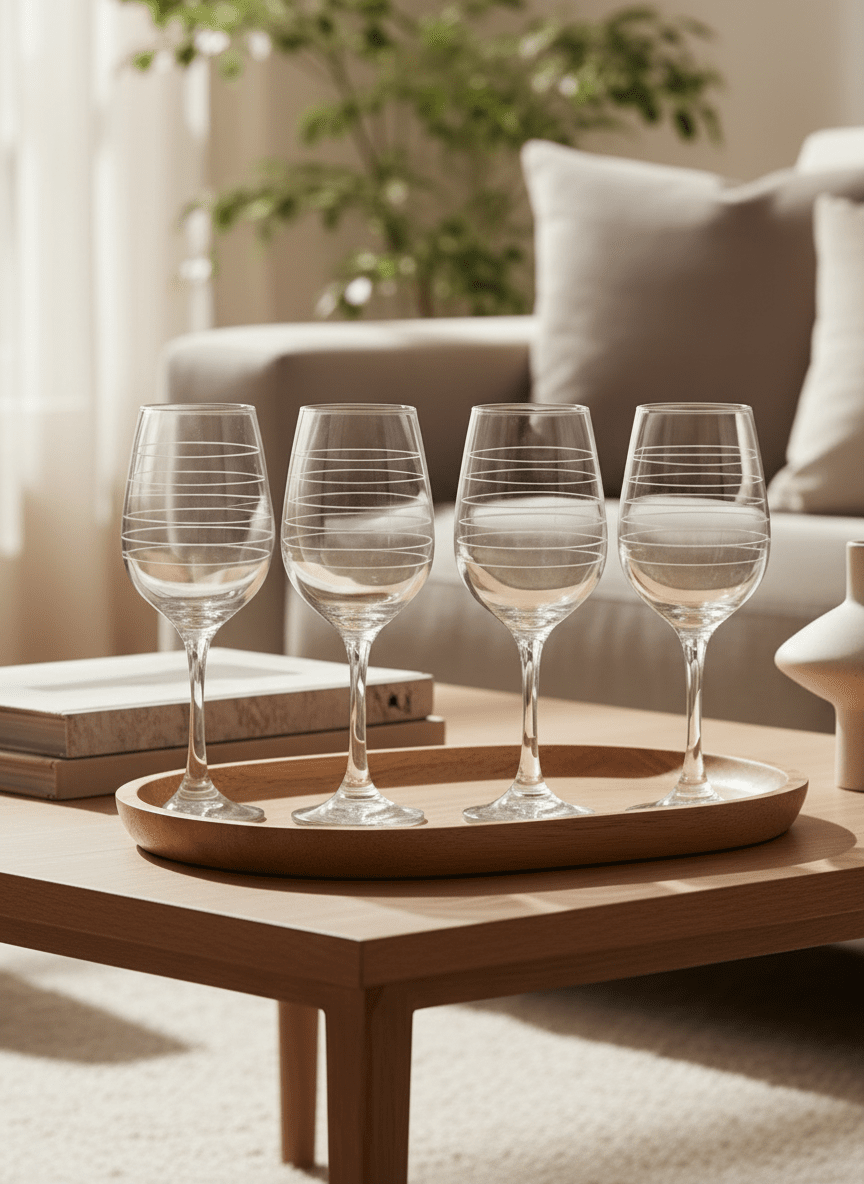 Newgrange Living Wine Glass Set of 4 - Clear 1 Shaws Department Stores