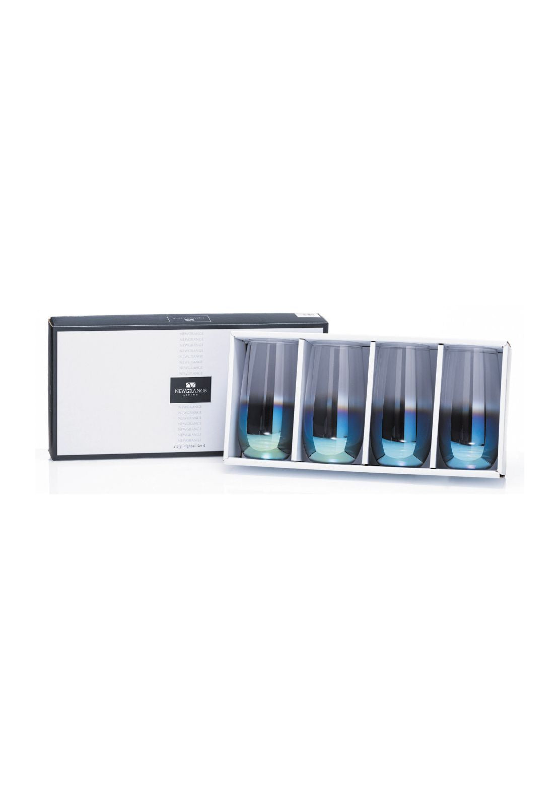 Newgrange Living Ulltra Voilet Hiball Glass Set of 4 2 Shaws Department Stores