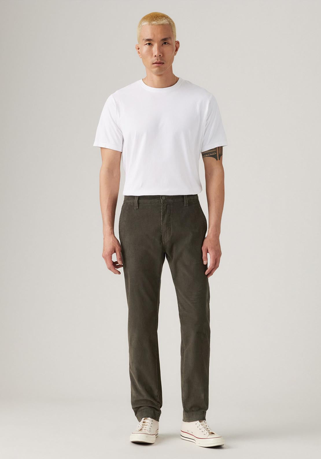 Levis Standard Taper Corduroy Chinos - Black 4 Shaws Department Stores
