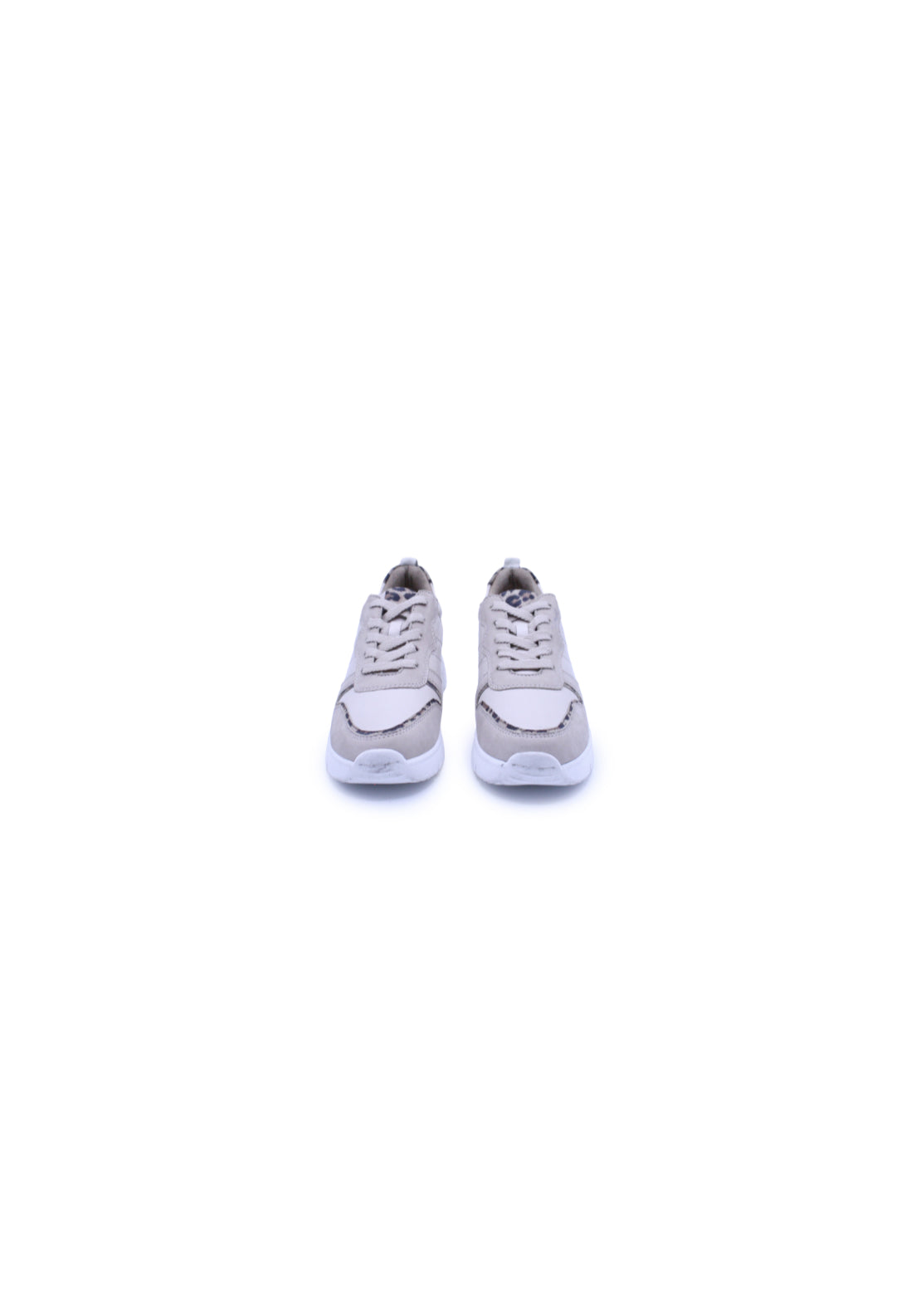 Dubarry Heel Trim Lace Up Trainer - Cream 5 Shaws Department Stores