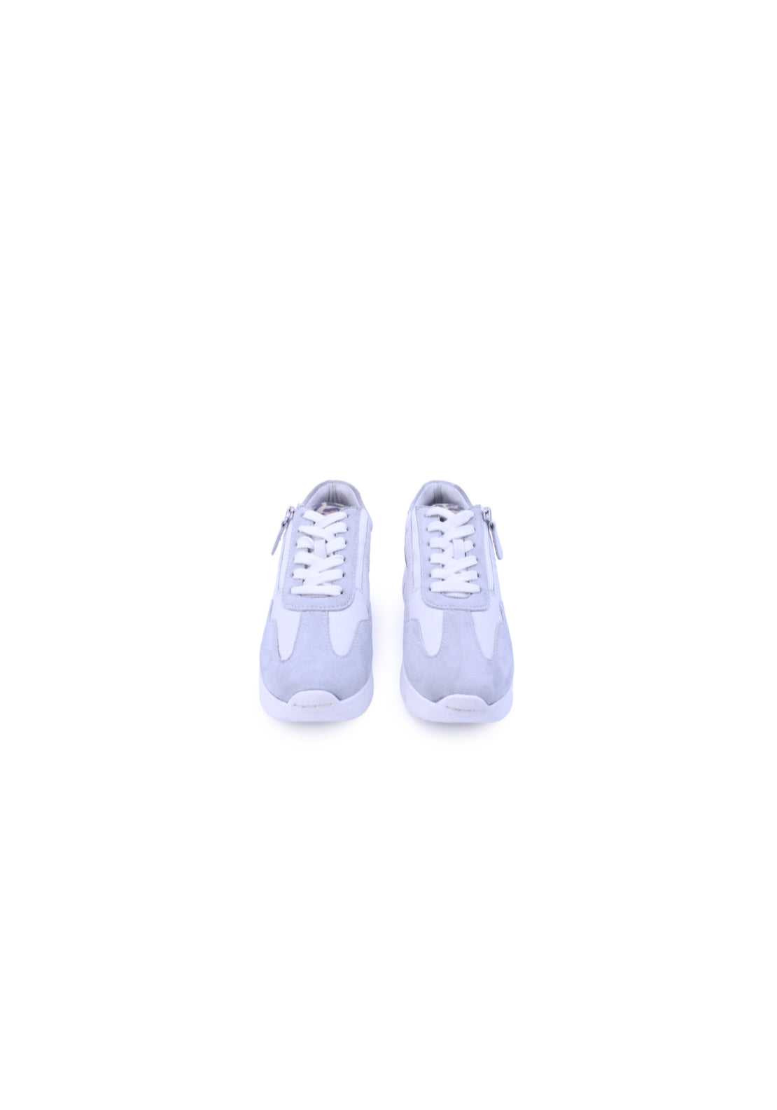 Dubarry Side Zip Leopard Trainer - White 5 Shaws Department Stores