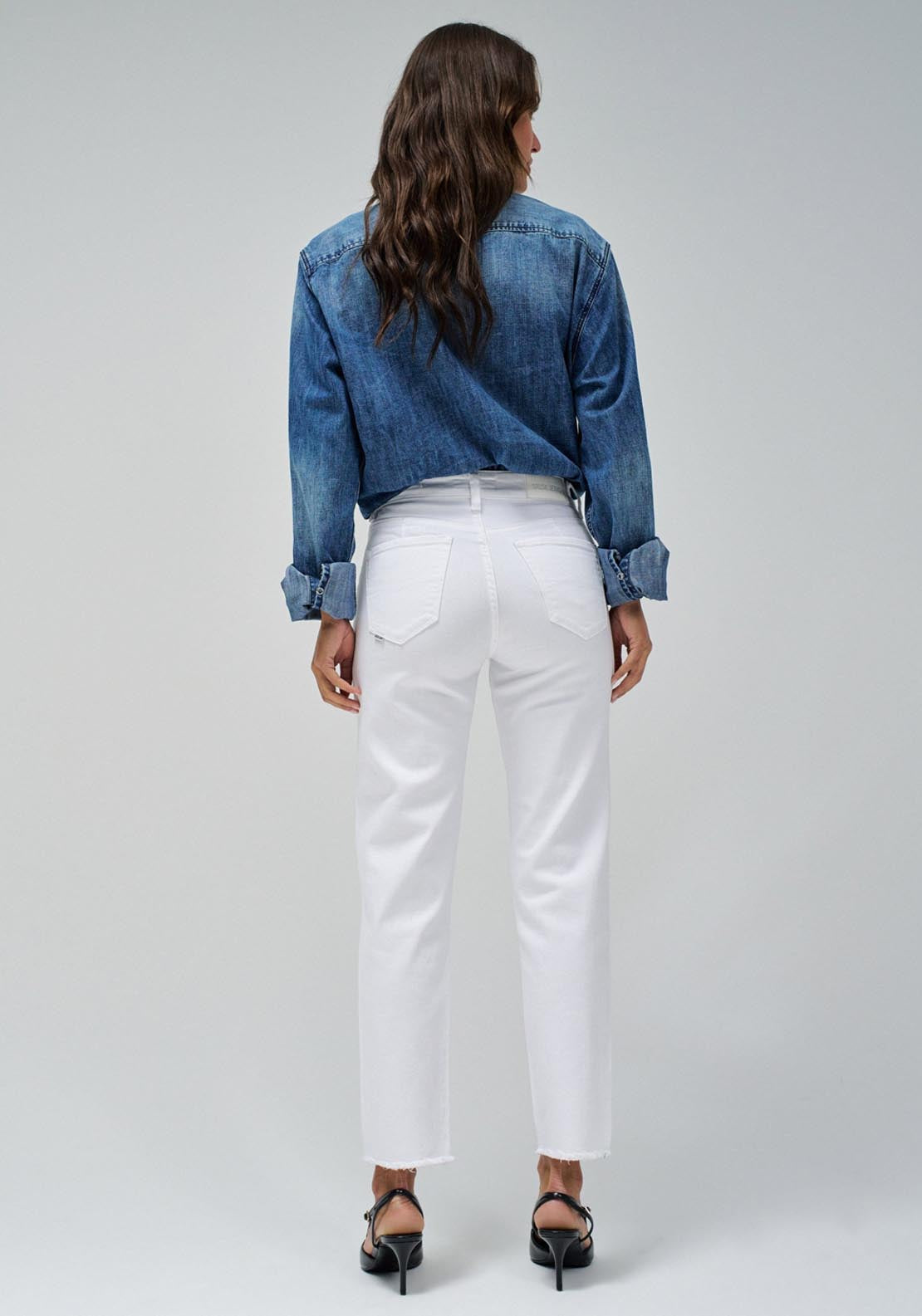 Salsa True Cropped Slim - White 2 Shaws Department Stores