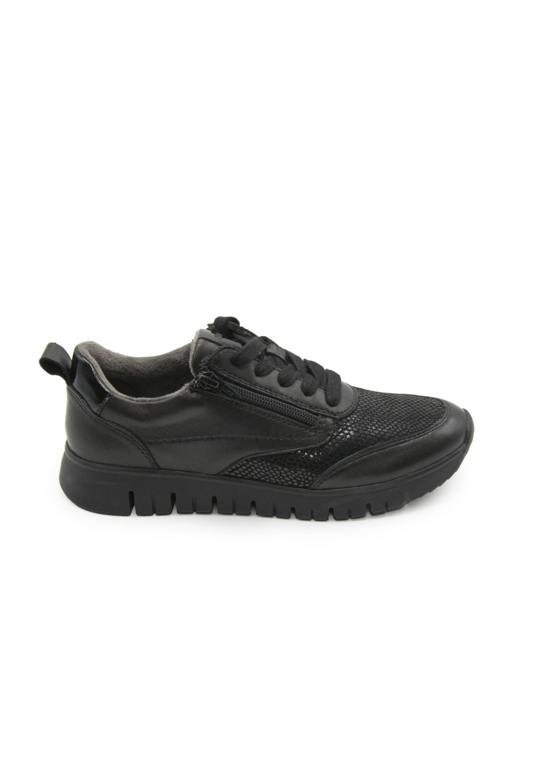Dubarry Jude Zip Trainer - Black 1 Shaws Department Stores