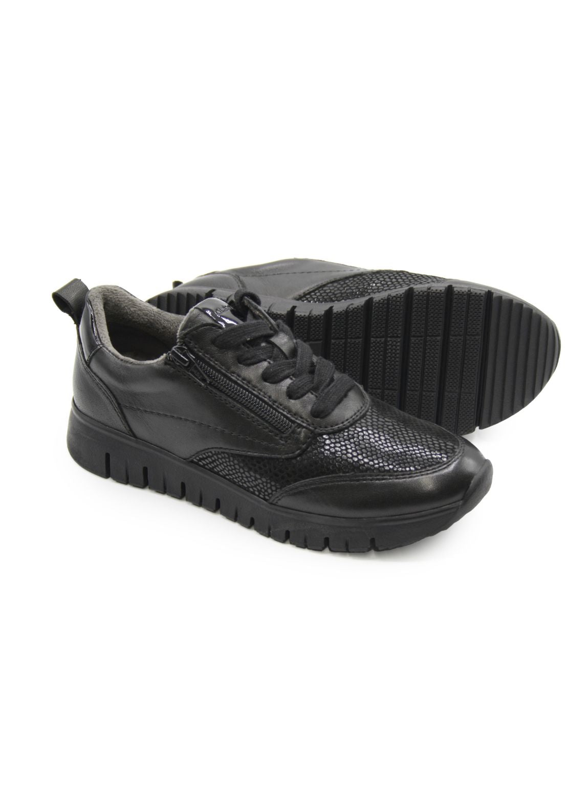Dubarry Jude Zip Trainer - Black 2 Shaws Department Stores