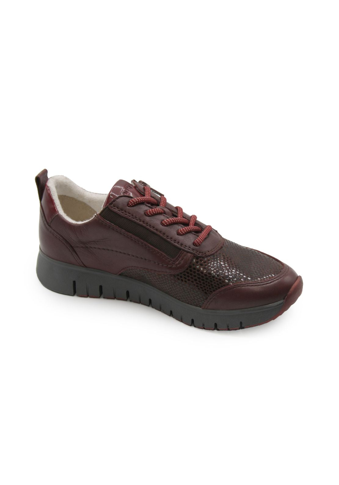 Dubarry Jude Zip Trainer - Wine 1 Shaws Department Stores