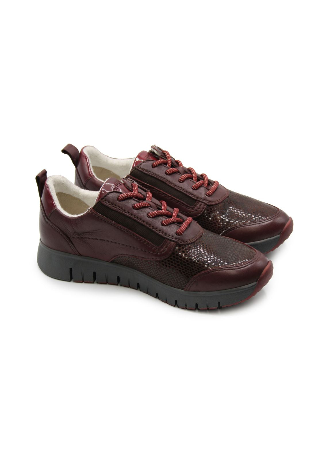 Dubarry Jude Zip Trainer - Wine 2 Shaws Department Stores