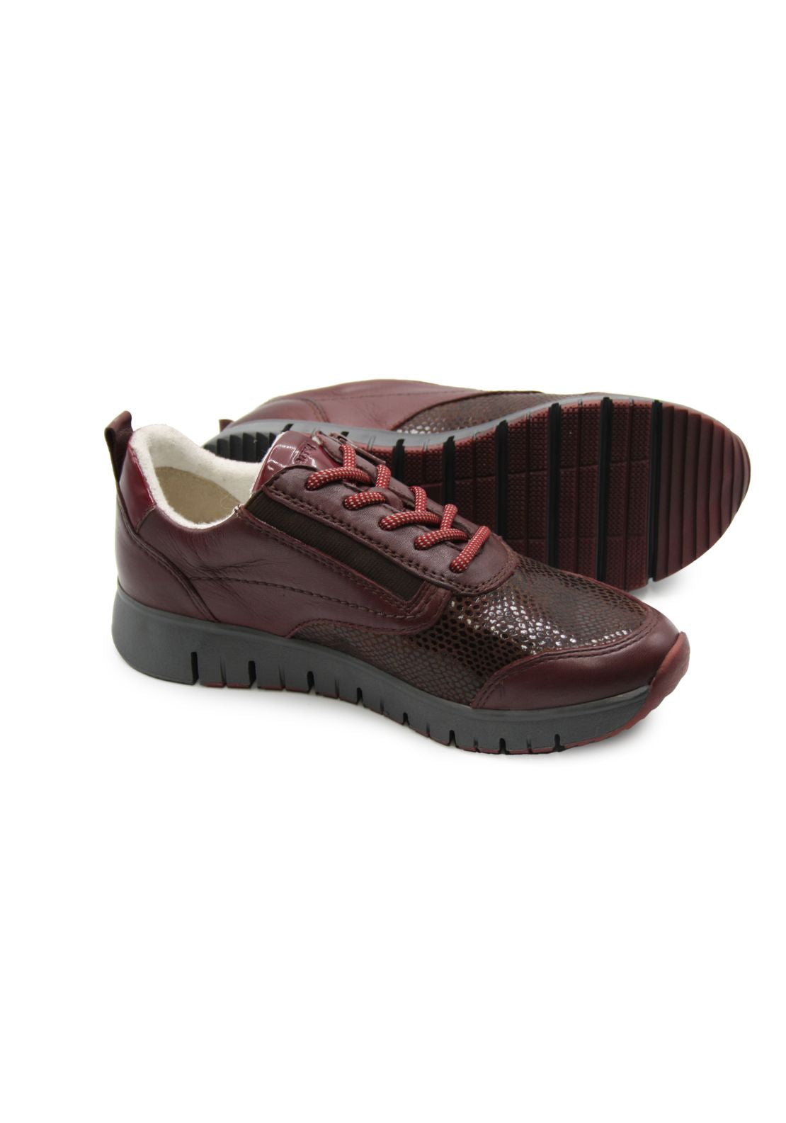Dubarry Jude Zip Trainer - Wine 3 Shaws Department Stores
