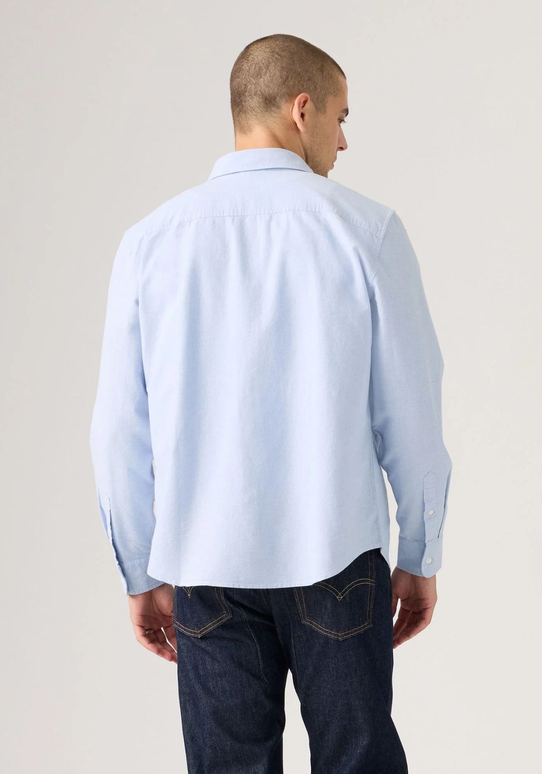Levis Authentic 100% Cotton Button-down Shirt - Blue 2 Shaws Department Stores