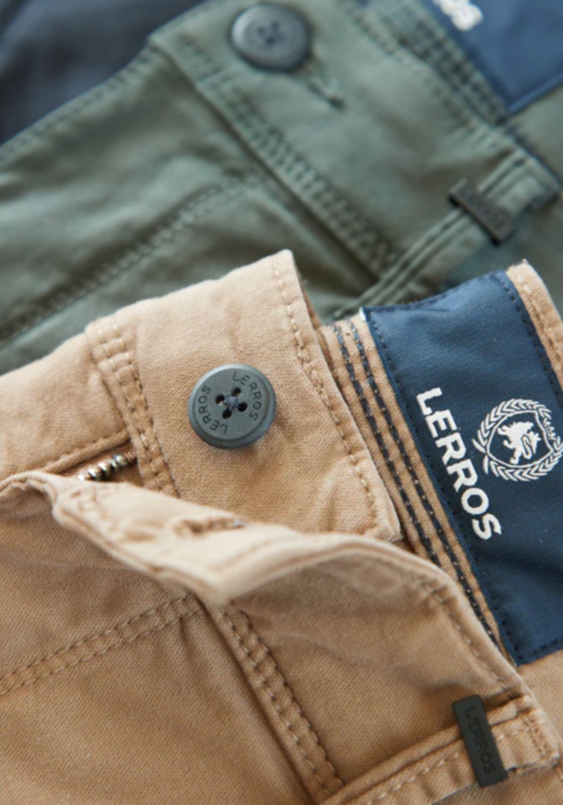 Lerros Basic Slim Fit Chino - Bold Camel 4 Shaws Department Stores