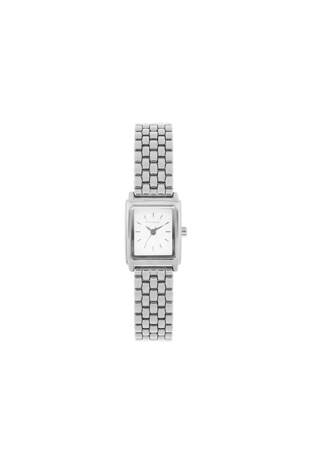 Tipperary Jewellery Classic Rectangular Watch - Silver 1 Shaws Department Stores