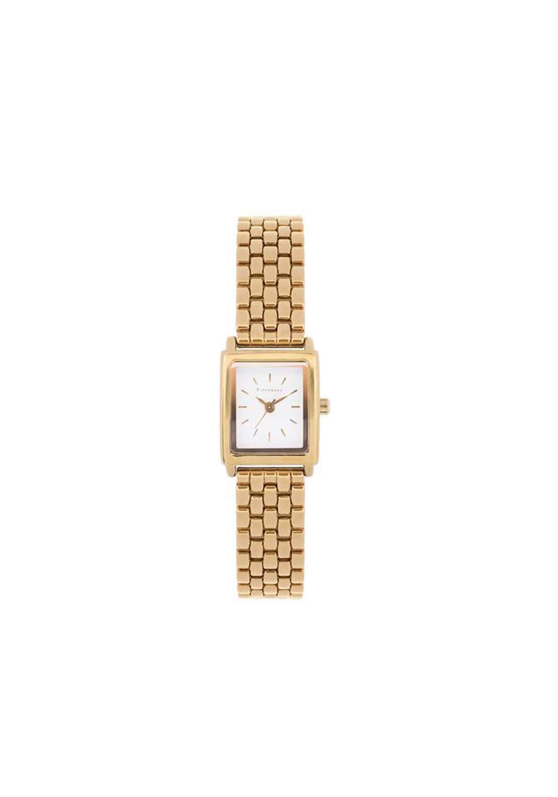 Tipperary Jewellery Classic Rectangular Watch - Gold 1 Shaws Department Stores