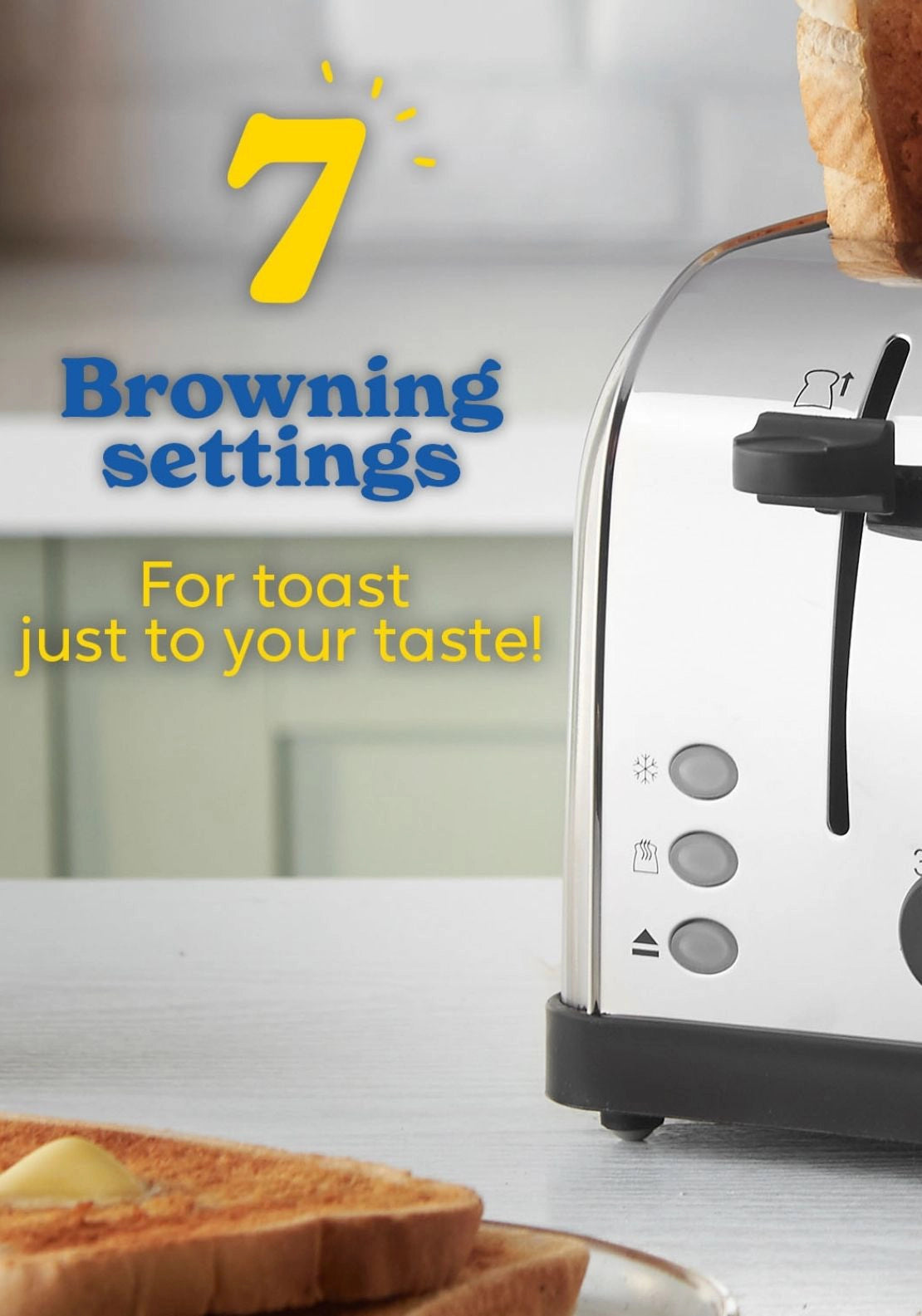4 Slice Toaster Brushed &amp; Polished Stainless Steel - Model 18790