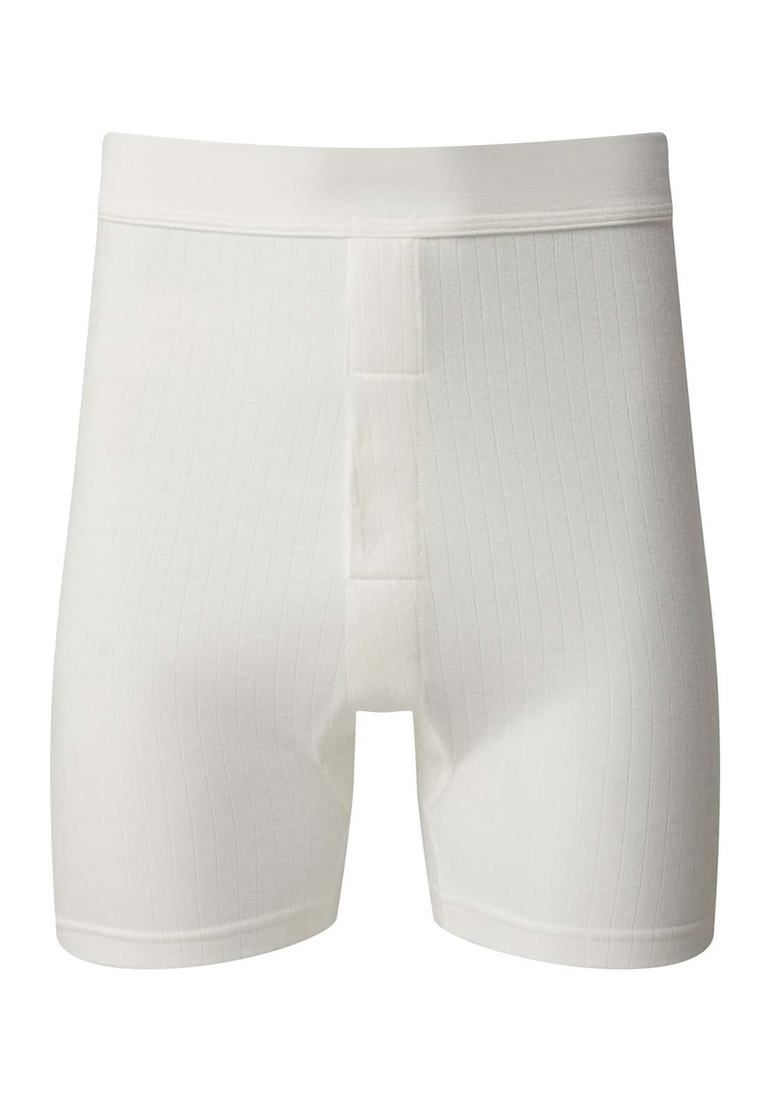 Vedoneire Mens Thermal Trunks - Cream / White 1 Shaws Department Stores