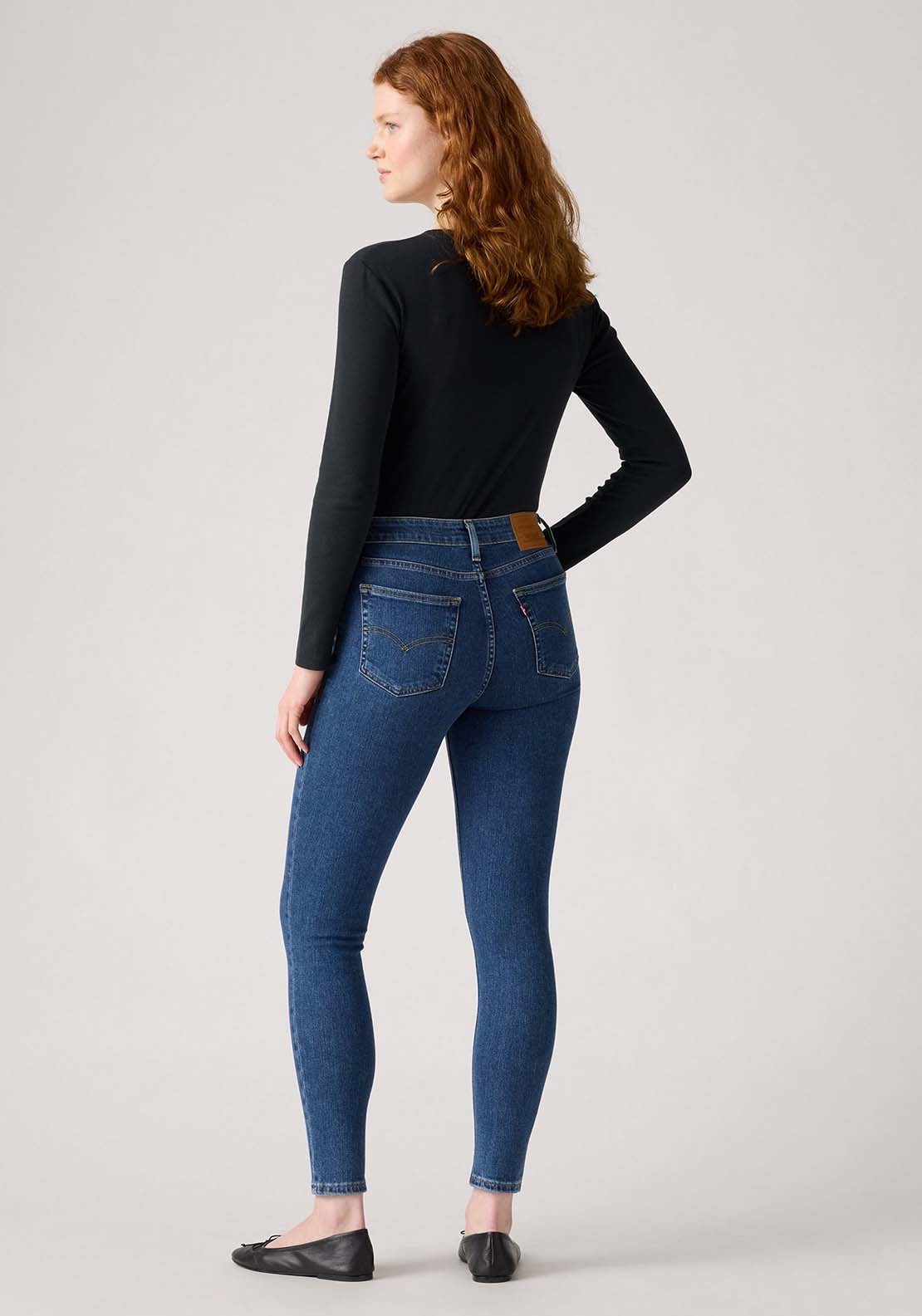 Levis 721 High Rise Skinny Jeans - Mosey Mid Stone 2 Shaws Department Stores