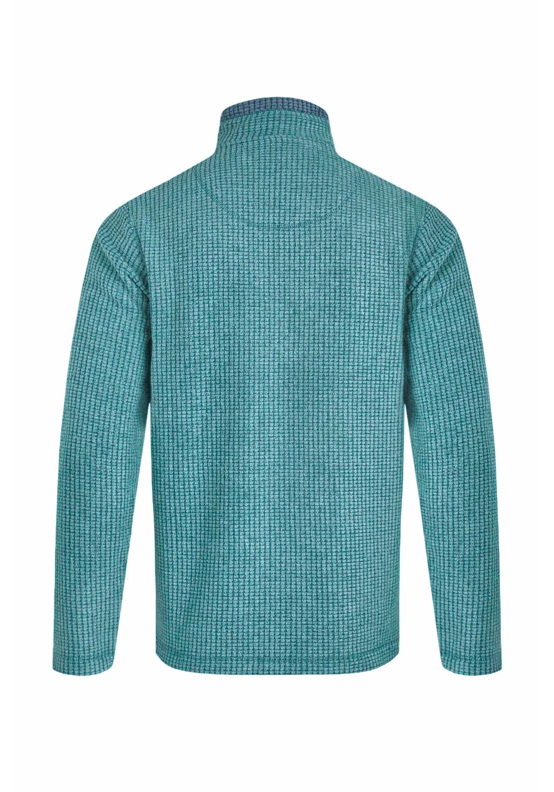 Weird Fish Newark 1/4 Zip Grid Fleece - Leaf Green 6 Shaws Department Stores