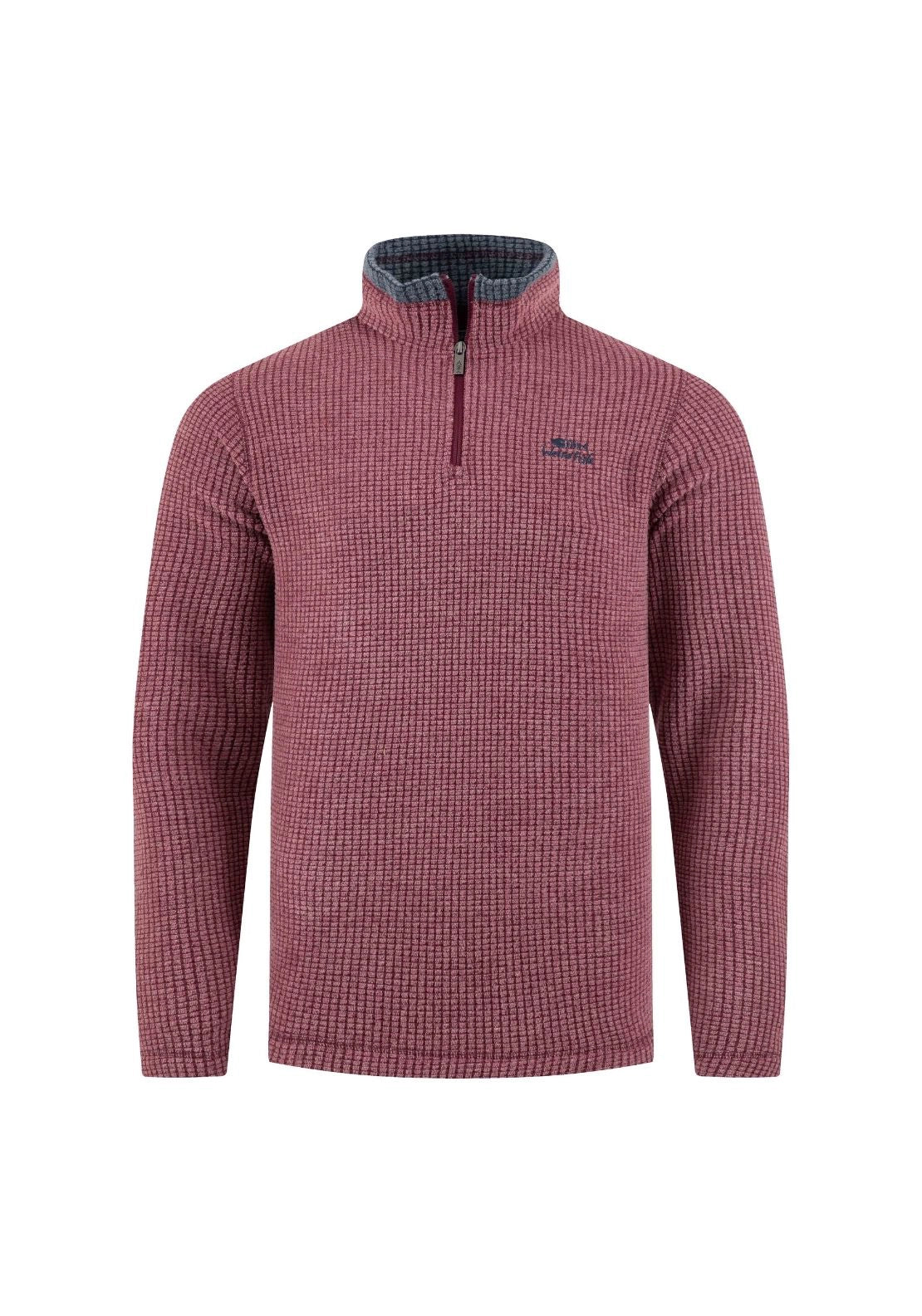 Weird Fish Newark 1/4 Zip Fleece - Red Grape 3 Shaws Department Stores