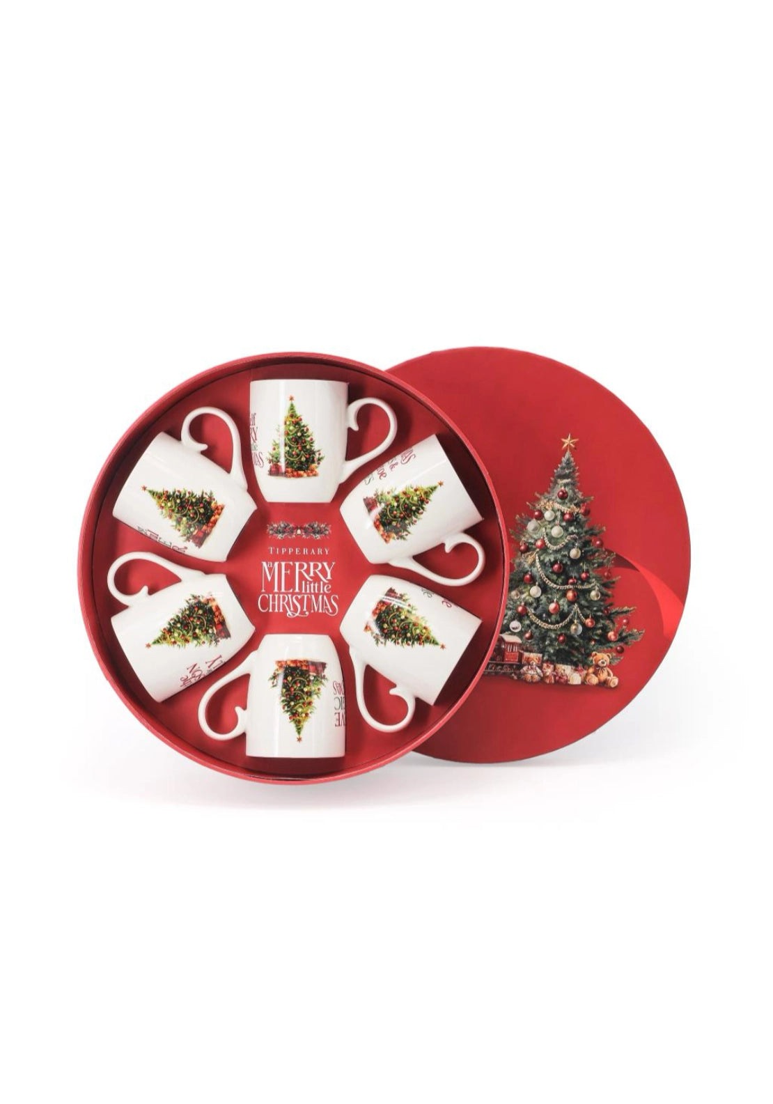Merry Little Christmas Set Of 6 Mugs - Multi
