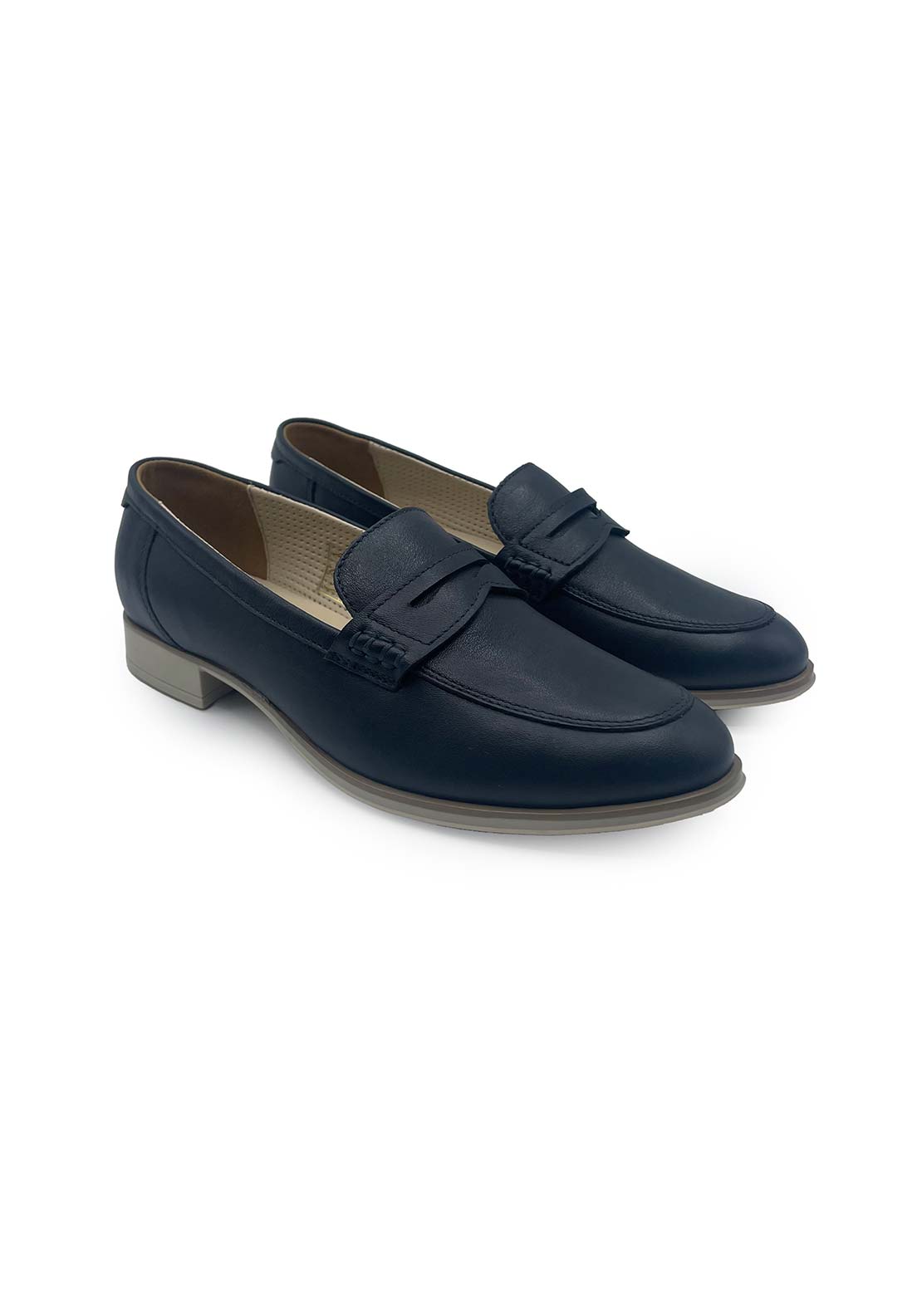 Dubarry Camila Classic Loafer - Navy 2 Shaws Department Stores