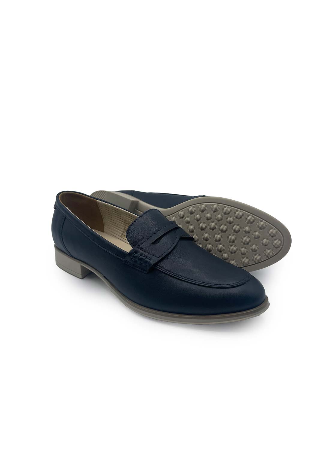 Dubarry Camila Classic Loafer - Navy 1 Shaws Department Stores