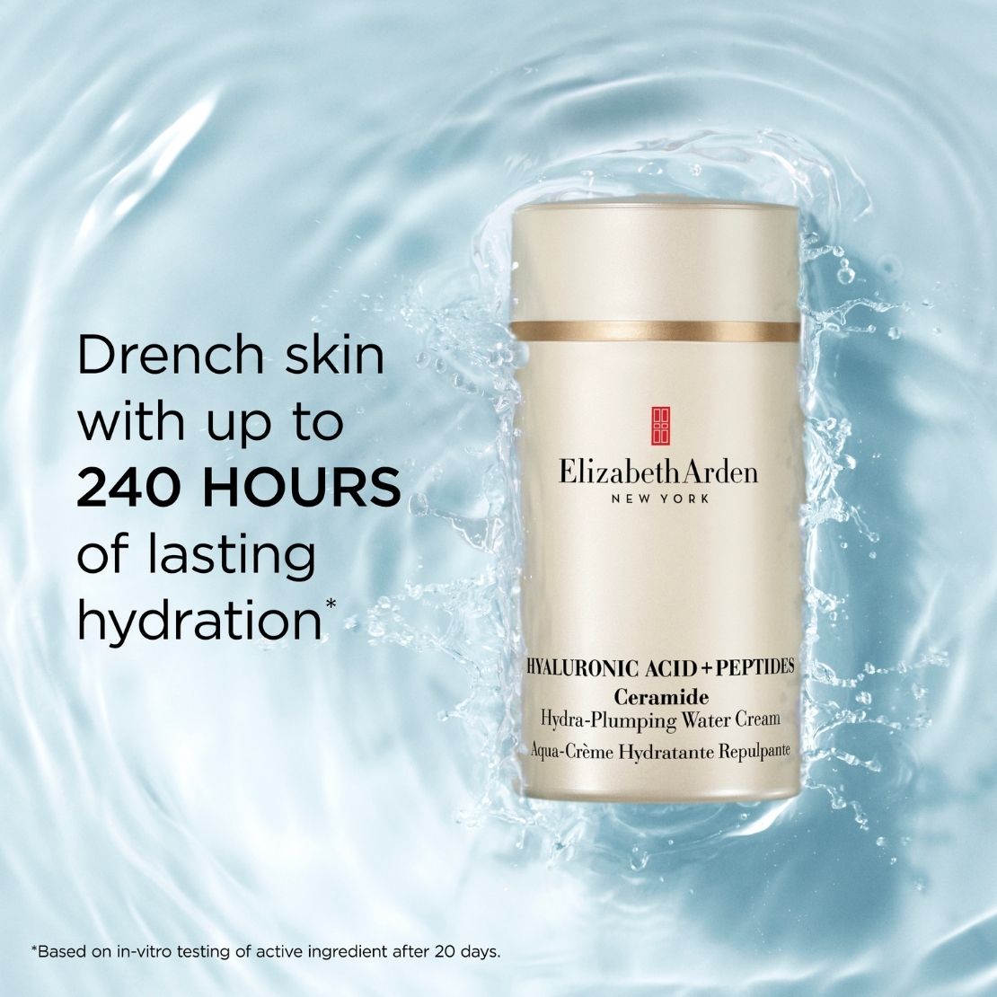 Elizabeth Arden Hyaluronic Acid + Peptides Ceramide Hydra-Plumping Water Cream 7 Shaws Department Stores